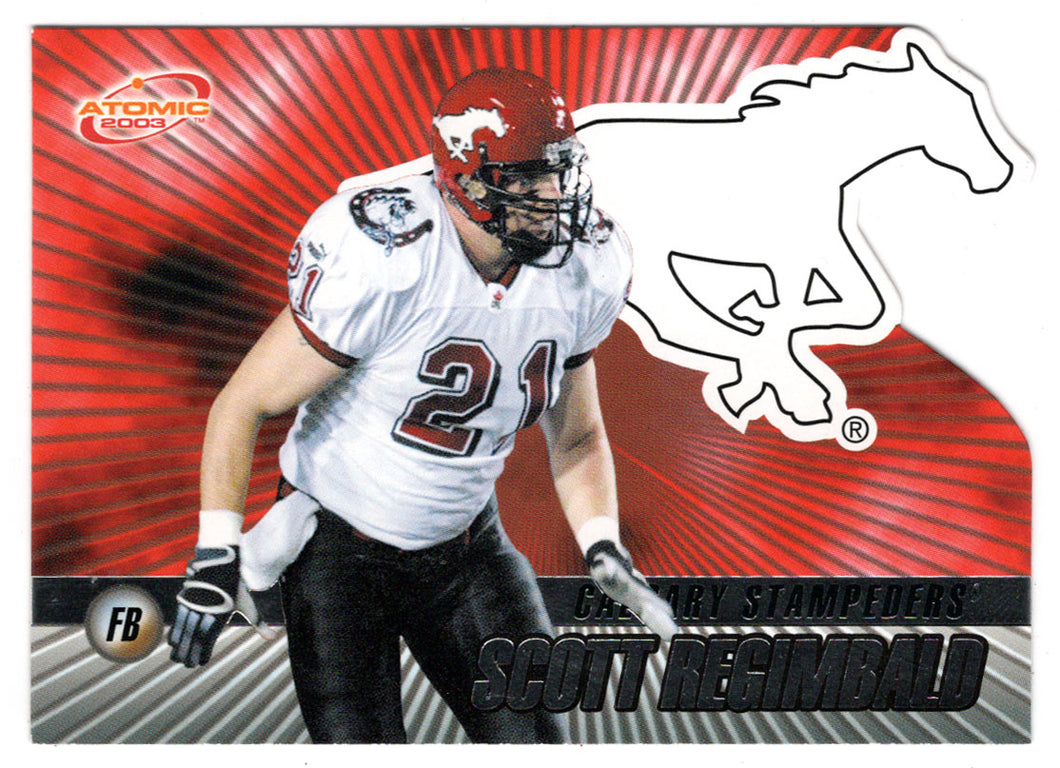 Scott Regimbald - Calgary Stampeders (CFL Football Card) 2003 Pacific Atomic # 23 Mint