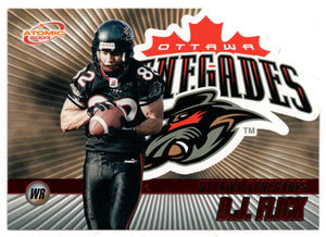 D.J. Flick - Ottawa Renegades - Red Edition (CFL Football Card) 2003 Pacific Atomic # 59 Mint