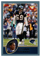 Donnie Edwards - San Diego Chargers (NFL Football Card) 2003 Topps # 37 Mint