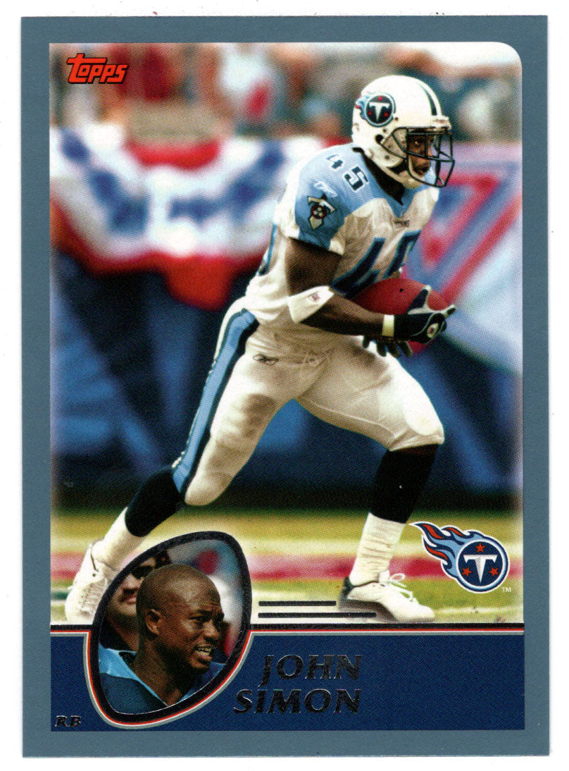 John Simon - Tennessee Titans (NFL Football Card) 2003 Topps # 57 Mint