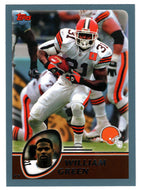 William Green - Cleveland Browns (NFL Football Card) 2003 Topps # 60 Mint
