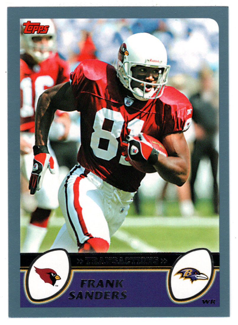 Frank Sanders - Baltimore Ravens (NFL Football Card) 2003 Topps # 62 Mint