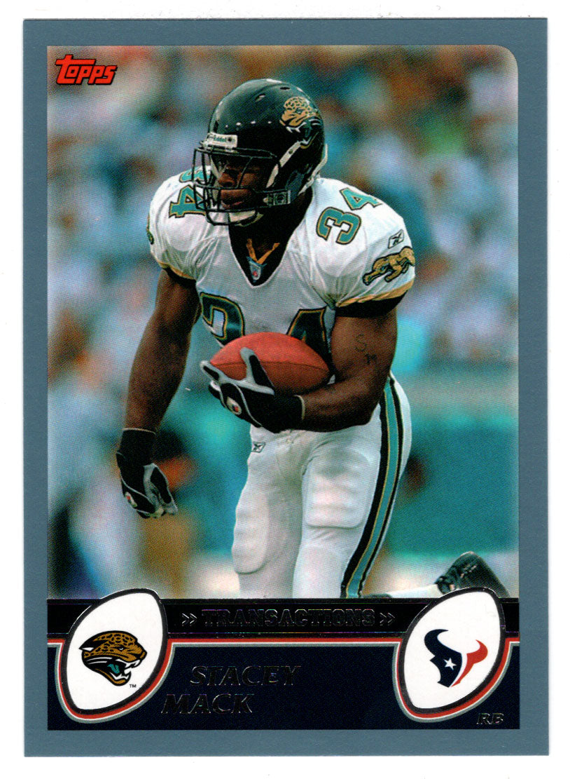 Stacey Mack - Houston Texans (NFL Football Card) 2003 Topps # 77 Mint
