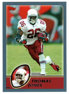 Thomas Jones - Arizona Cardinals (NFL Football Card) 2003 Topps # 80 Mint