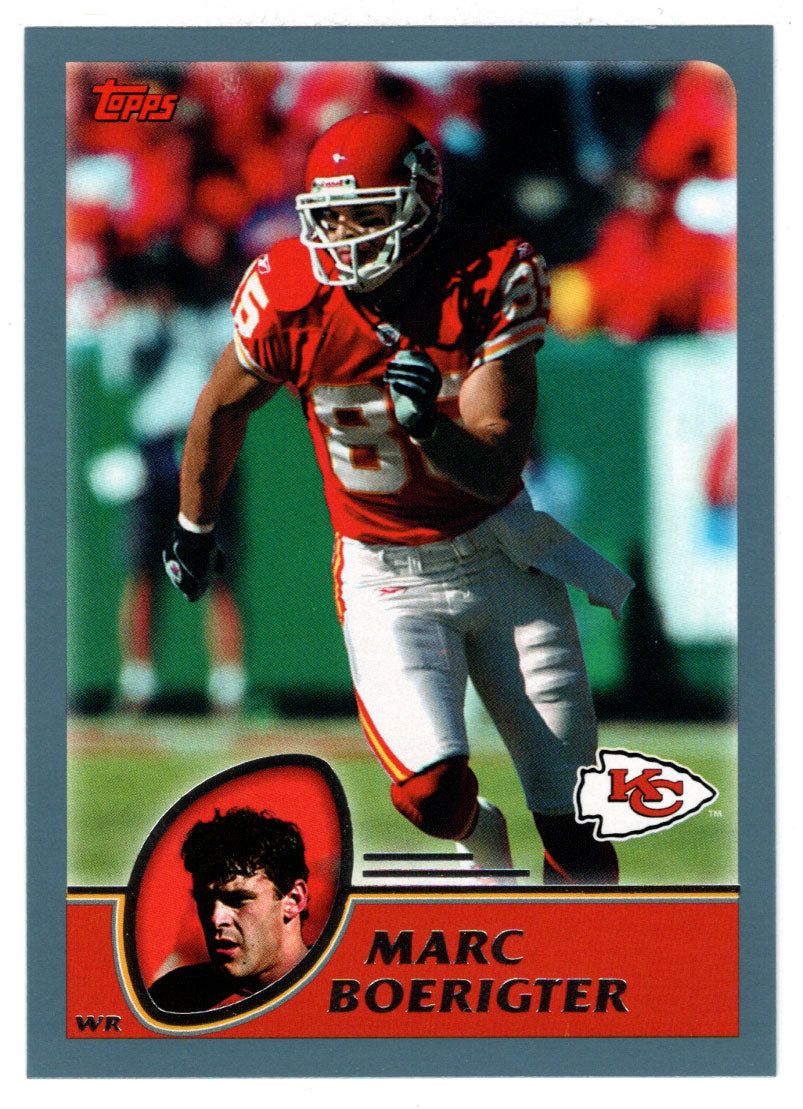 Marc Boerigter - Kansas City Chiefs (NFL Football Card) 2003 Topps # 88 Mint