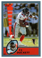 T.J. Duckett - Atlanta Falcons (NFL Football Card) 2003 Topps # 90 Mint