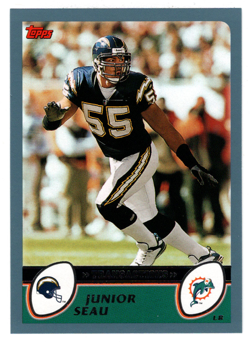 Junior Seau - San Diego Chargers (NFL Football Card) 2003 Topps # 98 Mint
