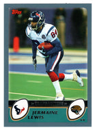 Jermaine Lewis - Jacksonville Jaguars (NFL Football Card) 2003 Topps # 122 Mint