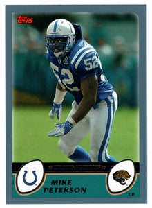 Mike Peterson - Jacksonville Jaguars (NFL Football Card) 2003 Topps # 147 Mint