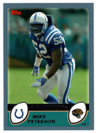 Mike Peterson - Jacksonville Jaguars (NFL Football Card) 2003 Topps # 147 Mint