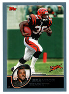 Brandon Bennett - Cincinnati Bengals (NFL Football Card) 2003 Topps # 148 Mint