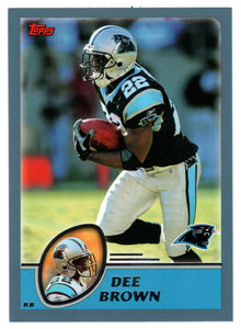 Dee Brown - Carolina Panthers (NFL Football Card) 2003 Topps # 163 Mint
