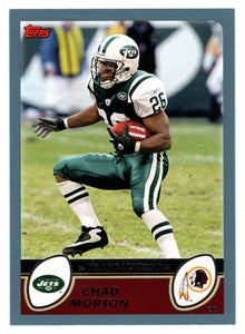 Chad Morton - New York Jets (NFL Football Card) 2003 Topps # 168 Mint