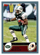 Chad Morton - New York Jets (NFL Football Card) 2003 Topps # 168 Mint