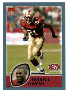 Terrell Owens - San Francisco 49ers (NFL Football Card) 2003 Topps # 200 Mint