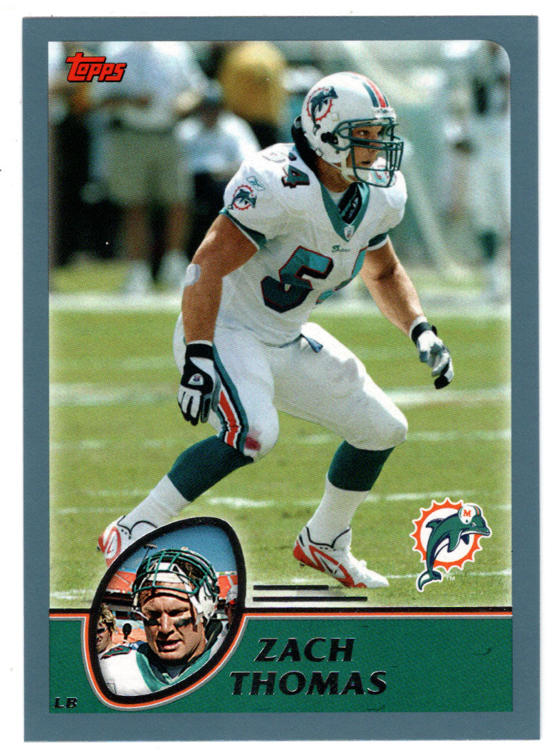 Zach Thomas - Miami Dolphins (NFL Football Card) 2003 Topps # 237 Mint