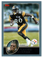 Plaxico Burress - Pittsburgh Steelers (NFL Football Card) 2003 Topps # 238 Mint