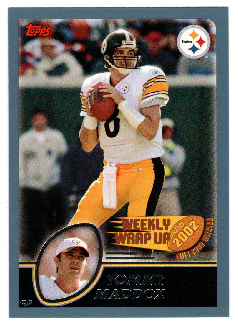 Tommy Maddox - Pittsburgh Steelers - Weekly Wrap Up (NFL Football Card) 2003 Topps # 308 Mint