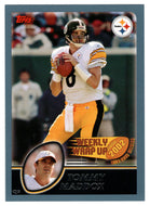 Tommy Maddox - Pittsburgh Steelers - Weekly Wrap Up (NFL Football Card) 2003 Topps # 308 Mint