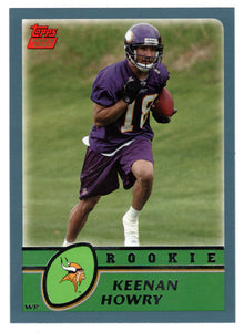 Keenan Howry RC - Minnesota Vikings (NFL Football Card) 2003 Topps # 312 Mint