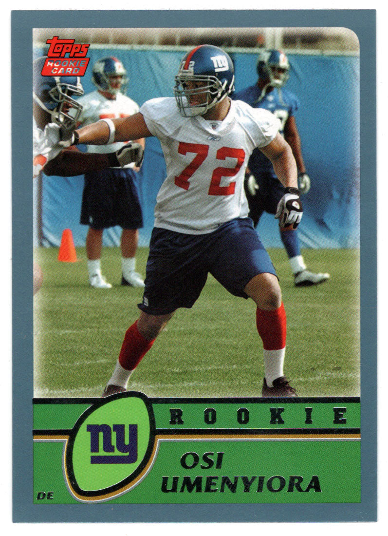 Osi Umenyiora RC - New York Giants (NFL Football Card) 2003 Topps # 324 Mint