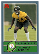 Alonzo Jackson RC - Pittsburgh Steelers (NFL Football Card) 2003 Topps # 326 Mint