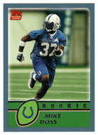 Mike Doss RC - Indianapolis Colts (NFL Football Card) 2003 Topps # 328 Mint