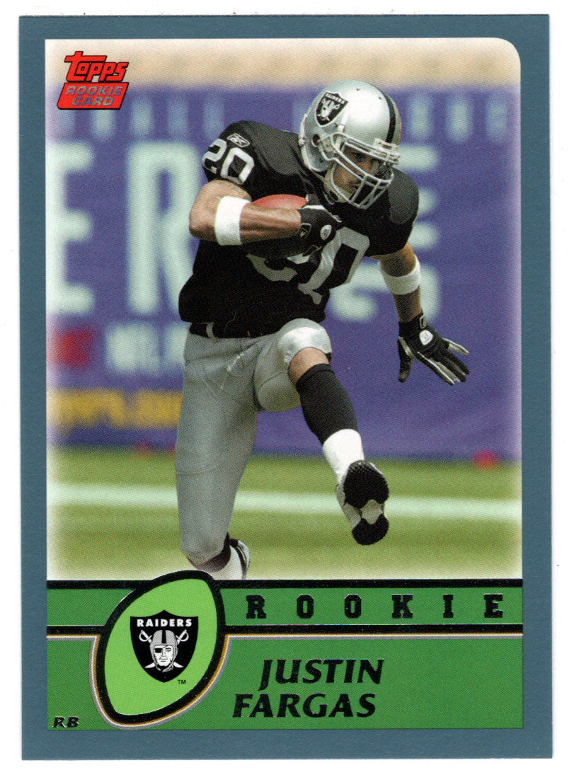 Justin Fargas RC- Oakland Raiders (NFL Football Card) 2003 Topps # 332 Mint