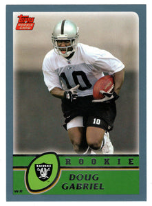 Doug Gabriel RC - Oakland Raiders (NFL Football Card) 2003 Topps # 337 Mint