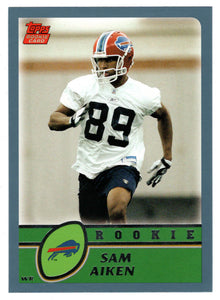 Sam Aiken RC - Buffalo Bills (NFL Football Card) 2003 Topps # 352 Mint