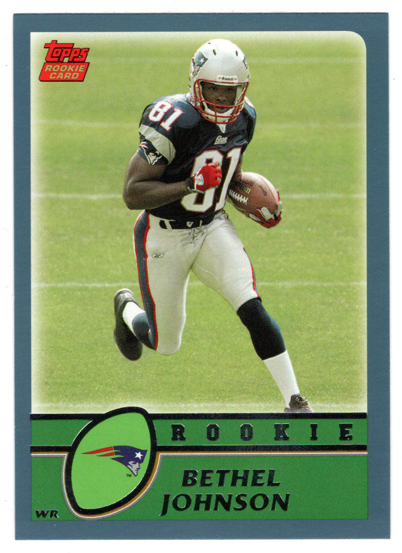 Bethel Johnson RC - New England Patriots (NFL Football Card) 2003 Topps # 374 Mint