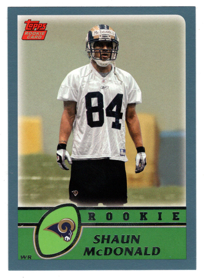 Shaun McDonald RC - St. Louis Rams (NFL Football Card) 2003 Topps # 376 Mint