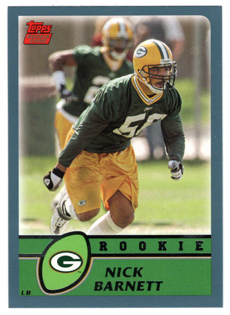 Nick Barnett RC - Green Bay Packers (NFL Football Card) 2003 Topps # 381 Mint