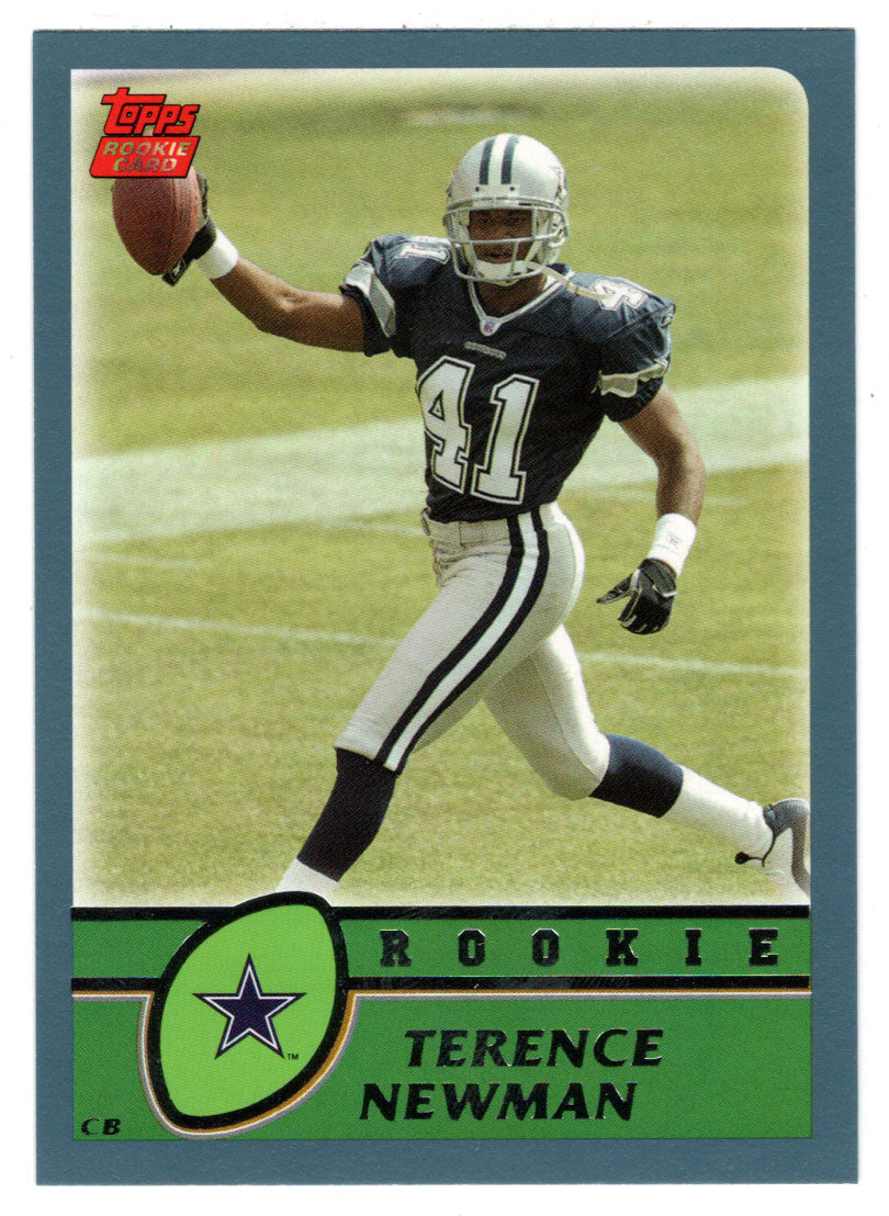 Terence Newman RC - Dallas Cowboys (NFL Football Card) 2003 Topps # 383 Mint