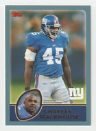 Charles Stackhouse - New York Giants - GOLD (NFL Football Card) 2003 Topps # 55 Mint
