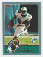 Chris Chambers - Miami Dolphins - GOLD (NFL Football Card) 2003 Topps # 218 Mint