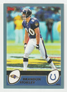 Brandon Stokley - Indianapolis Colts - GOLD (NFL Football Card) 2003 Topps # 222 Mint