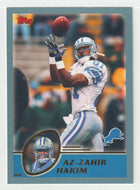 Az-Zahir Hakim - Detroit Lions - GOLD (NFL Football Card) 2003 Topps # 254 Mint