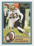 Donte Stallworth - New Orleans Saints - GOLD (NFL Football Card) 2003 Topps # 267 Mint