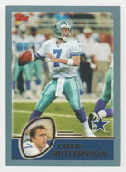 Chad Hutchinson - Dallas Cowboys - GOLD (NFL Football Card) 2003 Topps # 274 Mint