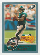 Donovan McNabb - Philadelphia Eagles - Weekly Wrap Up - GOLD (NFL Football Card) 2003 Topps # 301 Mint