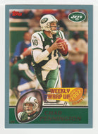 Chad Pennington - New York Jets - Weekly Wrap Up - GOLD (NFL Football Card) 2003 Topps # 306 Mint
