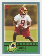 Brad Banks - Washington Redskins - Rookie Season - GOLD (NFL Football Card) 2003 Topps # 317 Mint