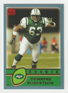DeWayne Robertson - New York Jets - Rookie Season - GOLD (NFL Football Card) 2003 Topps # 333 Mint