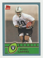 Doug Gabriel - Oakland Raiders - Rookie Season - GOLD (NFL Football Card) 2003 Topps # 337 Mint