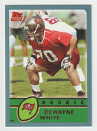 DeWayne White - Tampa Bay Buccaneers - Rookie Season - GOLD (NFL Football Card) 2003 Topps # 342 Mint