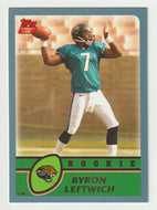 Byron Leftwich - Jacksonville Jaguars - Rookie Season - GOLD (NFL Football Card) 2003 Topps # 350 Mint