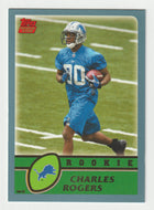 Charles Rogers - Detroit Lions - Rookie Season - GOLD (NFL Football Card) 2003 Topps # 355 Mint