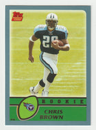 Chris Brown - Tennessee Titans - Rookie Season - GOLD (NFL Football Card) 2003 Topps # 357 Mint