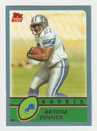Artose Pinner - Detroit Lions - Rookie Season - GOLD (NFL Football Card) 2003 Topps # 371 Mint